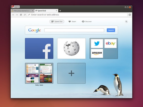 Браузер Opera — теперь и под Linux