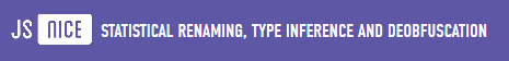 JSNice: статистический деобфускатор для JavaSсript