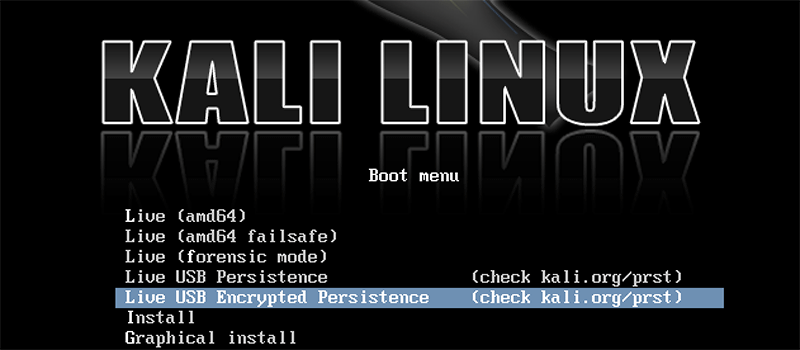 Kali Linux 1.0.7 умеет загружаться с зашифрованной флэшки