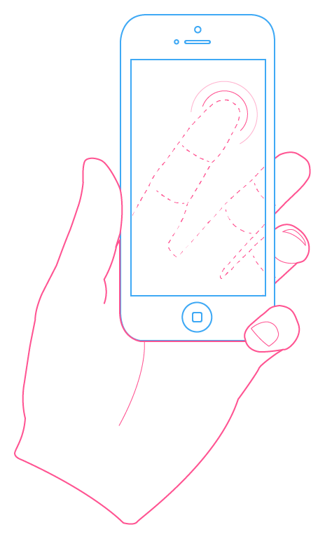 Концепт смартфона с «прозрачным» тачскрином