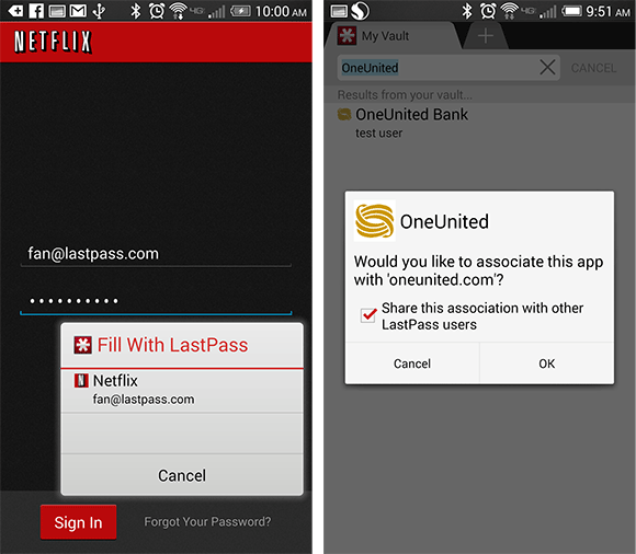 LastPass научился вводить пароли во всех Android-приложениях