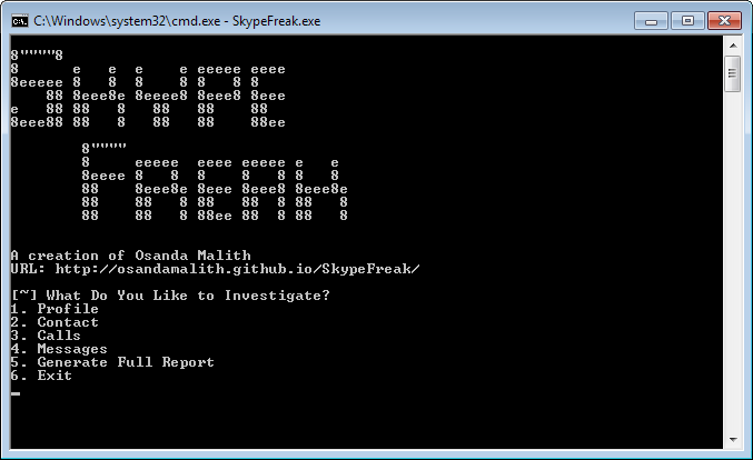 SkypeFreak достаёт информацию из локального хранилища Skype